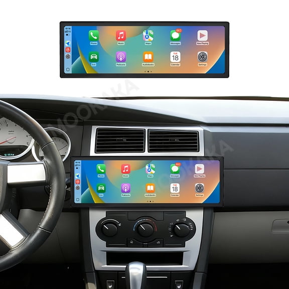 MOOKAKA 14.9" Smart Display Radio Audio Media Player for Dodge Charger/Magnum 2004-2007 Car Navigation GPS Upgrade Headunit Android Replacement 1080P Screen Carplay Accessories
