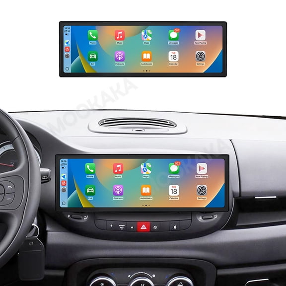 MOOKAKA 14.9" Smart Display Radio Audio Media Player for Fiat 500L 2012-2017 Car Navigation GPS Upgrade Headunit Android Replacement 1080P Screen Carplay Accessories