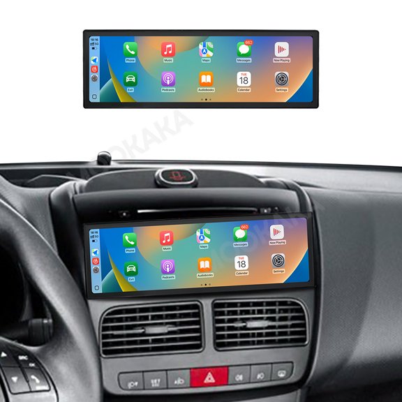 MOOKAKA 14.9" Smart Display Radio Audio Media Player for Fiat DOBLO 2010-2015 Car Navigation GPS Upgrade Headunit Android Replacement 1080P Screen Carplay Accessories