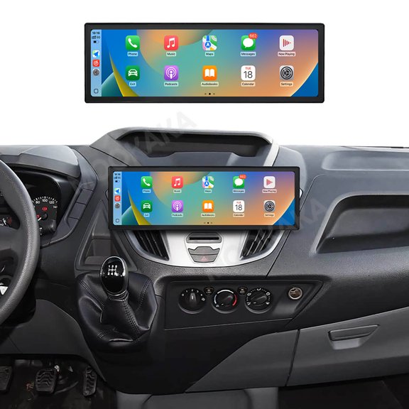MOOKAKA 14.9" Smart Display Radio Audio Media Player for Ford Transit Custom 2012-2017 Car Navigation GPS Upgrade Headunit Android Replacement 1080P Screen Carplay Accessories