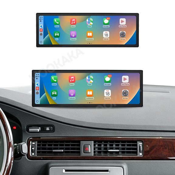 MOOKAKA 14.9" Smart Display Radio Audio Media Player for Volvo S80 2006-2012 Universal Car Navigation GPS Upgrade Headunit Android Replacement 1080P Screen Carplay Accessories