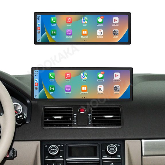 MOOKAKA 14.9" Smart Display Radio Audio Media Player for Volvo XC90 2002-2014 Universal Car Navigation GPS Upgrade Headunit Android Replacement 1080P Screen Carplay Accessories