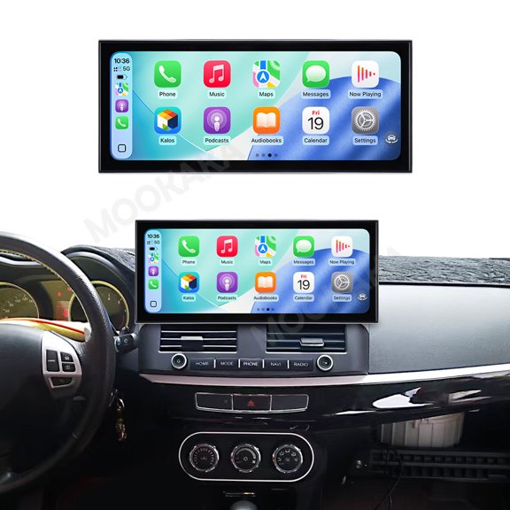 MOOKAKA 15.8" HD Smart Screen Android 15 for Mitsubishi Lancer EX 2010-2017 Car Stereo Radio Media Player Navigation GPS Upgrade Headunit Replacement Carplay Accessories