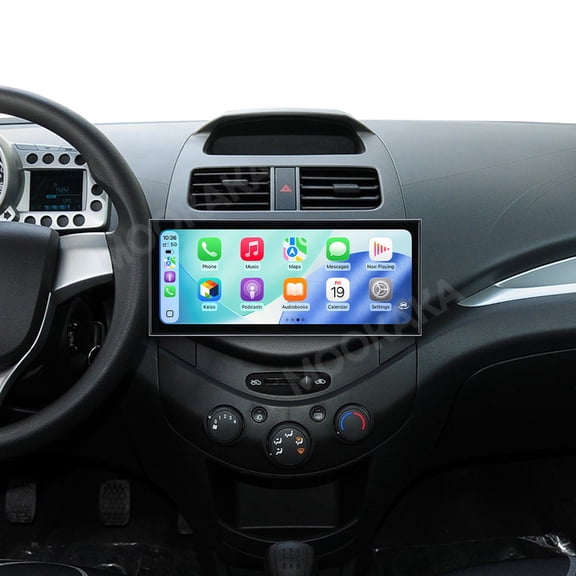 MOOKAKA 15.8" Smart Display Radio Audio Media Player for Chevrolet Spark 2010 2011 2012 2013 Car Navigation GPS Upgrade Headunit Android Replacement 1080P Screen Carplay Accessories