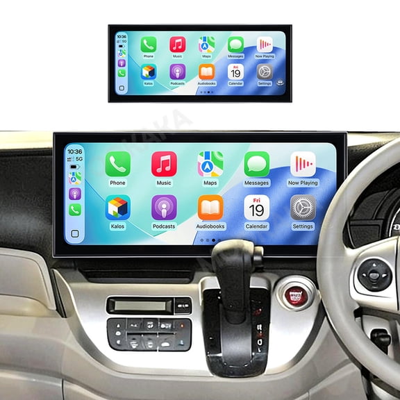 MOOKAKA 15.8" Smart Display Radio Audio Media Player for Honda N-WGN 2013-2019 Car Navigation GPS Upgrade Headunit Android Replacement 1080P Screen Carplay Accessories