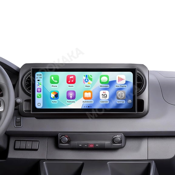 MOOKAKA 15.8" Smart Display Radio Audio Media Player for Mercedes-Benz Sprinter 2018-2026 Car Navigation GPS Upgrade Headunit Android Replacement 1080P Screen Carplay Accessories