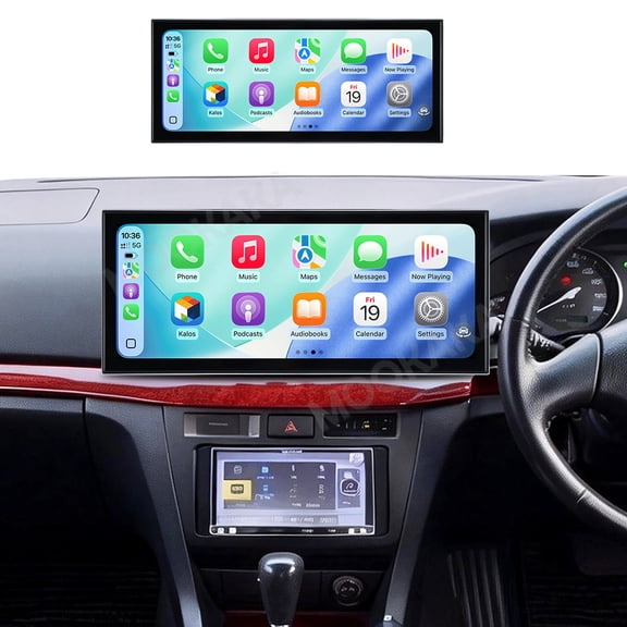 MOOKAKA 15.8" Smart Display Radio Audio Media Player for Toyota Mark II 2000-2004 Car Navigation GPS Upgrade Headunit Android Replacement 1080P Screen Carplay Accessories