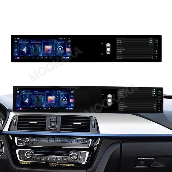 MOOKAKA 21" Smart Display Radio Audio Media Player for BMW 3 Series 2013-2019 Car Navigation GPS Upgrade Headunit Android Replacement 1080P Screen Carplay Accessories