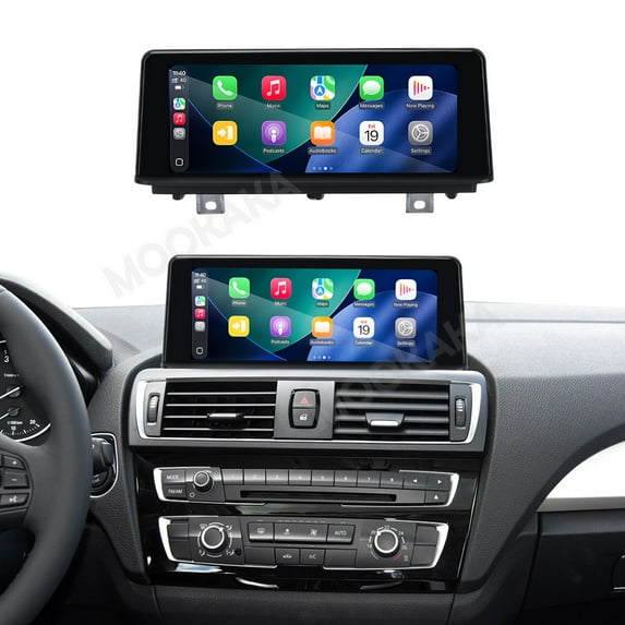 MOOKAKA 8.8 inch Smart Display Radio Audio Media Player for BMW 1Series F20 2013-2019 Models Universal Car Navigation GPS Upgrade Headunit Android Replacement HD Screen Carplay Accessories