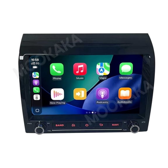 MOOKAKA 8" Smart Display Radio Audio Media Player for Fiat Ducato 2021 Car Navigation GPS Upgrade Headunit Android Replacement 1080P Screen Carplay Accessories