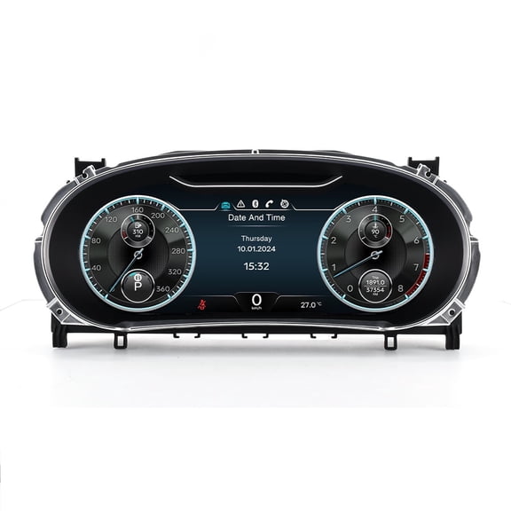 MOOKAKA Digital Dashboard Instrument Cluster for Bentley Flying Spur/Continental GT 2012-2017 LCD Screen Virtual Cockpit Speedometer Upgrade Universal Fit Car Accessory with Linux OS