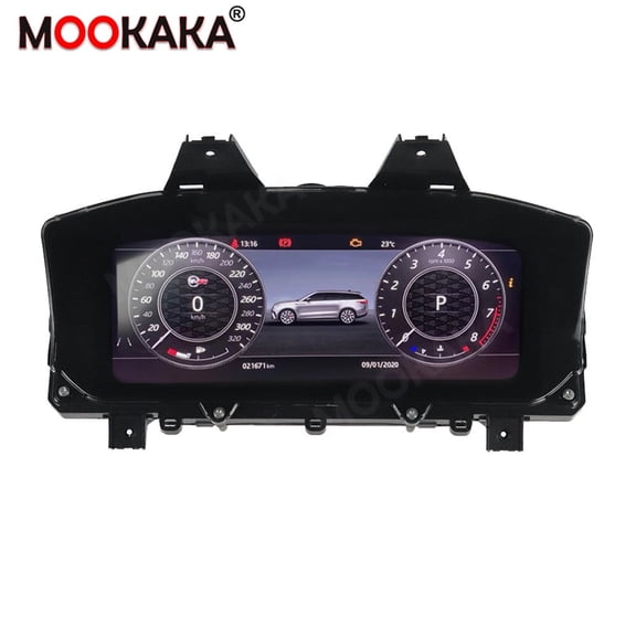 MOOKAKA Digital Dashboard Instrument Cluster for Land Rover Range Rover Sport 2013 2014 2015 2016 2017 LCD Screen Virtual Cockpit Speedometer Upgrade Universal Fit Car Accessory with Linux OS