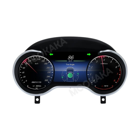 MOOKAKA Digital Dashboard Instrument Cluster for Mercedes-Benz ML/GL/G/GLE/GLS 2012-2019 LCD Screen Virtual Cockpit Speedometer Upgrade Universal Fit Car Accessory with Linux OS