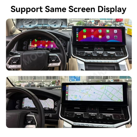 MOOKAKA Digital Dashboard Instrument Cluster for Toyota Land Cruiser LC200 2008-2015 LCD Screen Virtual Cockpit Speedometer Upgrade Universal Fit Car Accessory with Linux OS