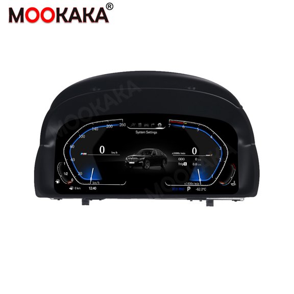 MOOKAKA Digital Dashboard Instrument Cluster for BMW X1 E84 LCD Screen Virtual Cockpit Speedometer Upgrade Universal Fit Car Accessory with Linux OS