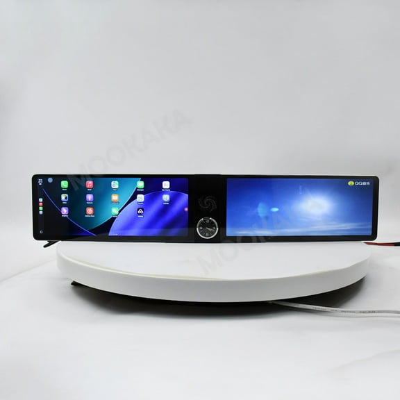 MOOKAKA Dual 12.3 inch Carplay Screen/Radio/Multimedia Player for Audi A3 2015-2020 Models Universal Car Navigation/GPS Upgrade Headunit Android Display 1080P Touch Screen Replace System