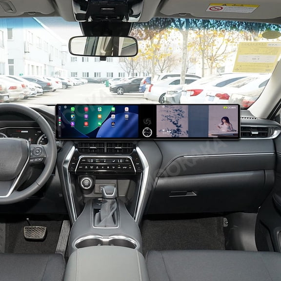 MOOKAKA Dual 12.3 inch Carplay Screen/Radio/Multimedia Player for Toyota Lamando 2022 2023 2024 2025 Universal Car Navigation/GPS Upgrade Headunit Android Display 1080P Touch Screen Replace System