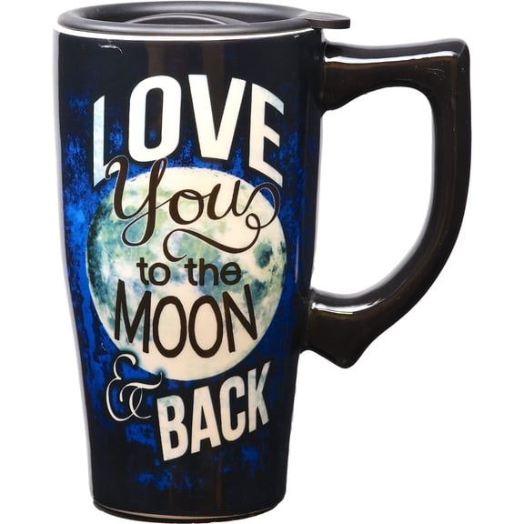 MOON 7 BACK 18 OUNCE CERAMIC TRAVEL MUG