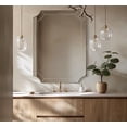 thumbnail image 1 of MOON MIRROR 22x30 Scalloped Mirror for Bathroom, Brass Antique Stainless Steel Framed Wall Mirrors, Traditional Octagon Vanity Mirror, Metal Ornate Mirror for Living Room Fireplace Entryway, 1 of 9