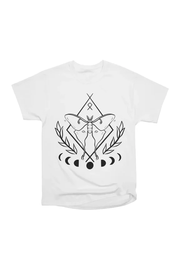 MOON MOTH FERN T-Shirt Tee Gift For Him Merch For Her Apparel For Friend