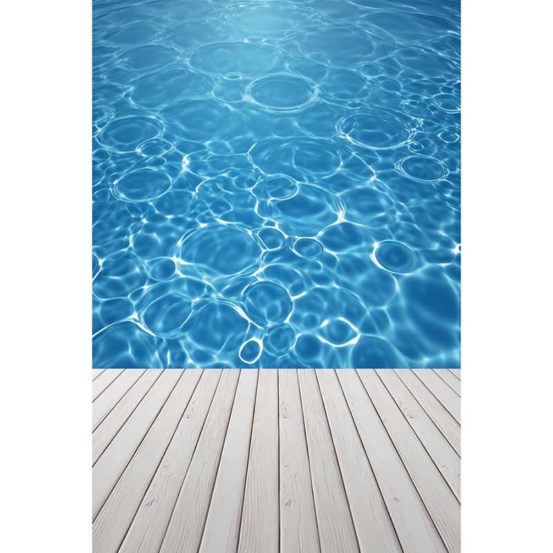 MOON.QG Summer Underwater Photo Wall Backdrop Ocean Blue Undersea