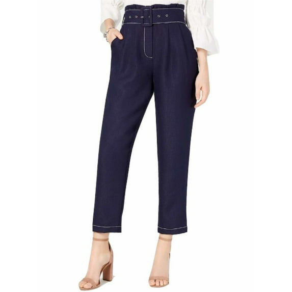 MOON RIVER $100 Womens New 0025 Navy Wear To Work Pants S B+B