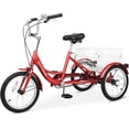thumbnail image 1 of MOONCOOL 16 inch Kids Tricycle, Single-Speed Three Wheeled Bike for 3'9" to 4'9" 3-13 Year Old Boys & Girls, Children Stable Trike with Large Rear Basket, 1 of 8