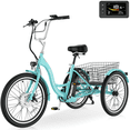 thumbnail image 1 of MOONCOOL MC 350 Electric Tricycle for Adults, 350W Motorized Electric trike with 36V 10.4Ah Removable lithium battery,24“/26" 7 Speeds 3 Wheels Electric Bikes, Certified to UL 2849 by SGS, 1 of 15