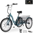 thumbnail image 1 of MOONCOOL 24"/26" Electric Tricycle for Adults, 700W Peak Motor,7 Speeds Electric Trike w/ 36V 10.4Ah Removable lithium battery,3 Wheels Unisex Electric Bikes,16MPH,40Miles, 1 of 19