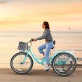 thumbnail image 1 of MOONCOOL Adult Tricycles, 3 Wheel 7 Speed Trikes, 20/24/26 inch Adult Trikes 3 Wheeled Bike with Basket for Seniors, Women, Men, 1 of 10