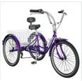 thumbnail image 1 of MOONCOOL Adult Tricycles with Backrest, 3 Wheel 7 Speed Trikes, 20/24/26 inch Adult Trikes, 3 Wheeled Bike for Seniors, Women, Men, 1 of 17