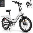 thumbnail image 1 of MOONCOOL Folding Electric Bike for Adults, 1200W 85Nm Motor , 48V 14Ah Battery, 20" Fat Tire Ebike w/ MIK Rack, Full Suspension, Hydraulic Disc Brakes, 7-Speed, Torque & Cadence Dual Sensor,20 MPH, 1 of 10