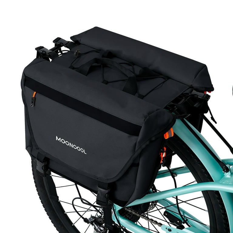 MOONCOOL Panniers Bike Bags, Waterproof Bike Rear Rack Storage Bag