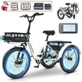 thumbnail image 1 of MOONCOOL TK1 20" Fat Tire Folding Electric Tricycle w/ Rack Bags, 750W Motor 48V Foldable Ebike Electric Trike for Adults, 3 Wheel Electric Bicycle w/Front & Rear Baskets, Certified to UL 2849 by SGS, 1 of 11