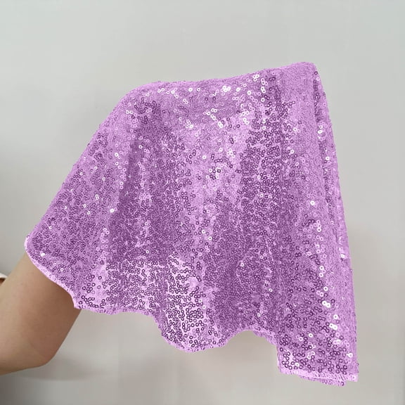 MOONDU Glitter Sequin Round Tablecloth, Shiny Mesh Base Sparkly Cake Table Cover, Luxe Wedding Birthday Holiday Party Dessert Table Decor Cloth, Christmas Event Banquet DIY Craft Shiny