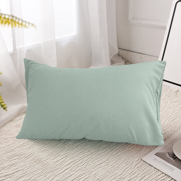 MOONDU Solid Pillowcases Covers, Plain Washed Polyester Pillow Case Single Pack, Minimalist Japanese Style Solid Color Bed Pillow Slipcover, Breathable Comfort Bedroom Hotel Daily Bedding Pillow