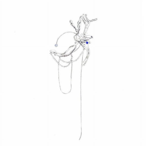 MOONLIGHT ELF EAR HOOK Wire Elf Ear Cuffs Clip-on Earrings Fairy Filigree UKZY N8I5