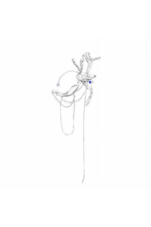 MOONLIGHT ELF EAR HOOK Wire Elf Ear Cuffs Clip-on Earrings Fairy Filigree UKZY N8I5