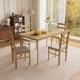 thumbnail image 1 of MOONMISS 5-Piece Modern Solid Wood Dining Set with 4 Chairs&Rectangle Table for Dining Room,Kitchen-Natural Wood, 1 of 6