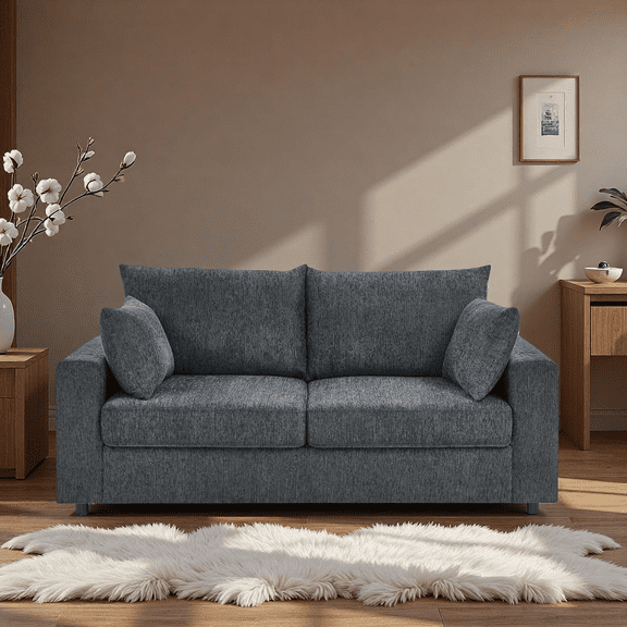 MOONMISS 78'' Loveseat Sofa for Living Room, Apartment, Office, 2-Seat, Gray