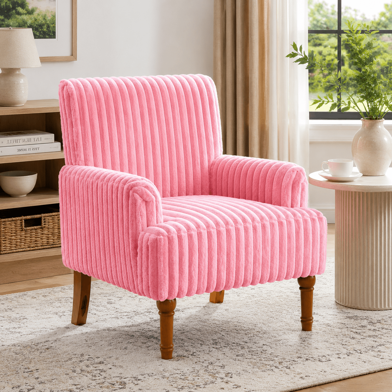 MOONMISS Accent Chair for Living Room,Pink