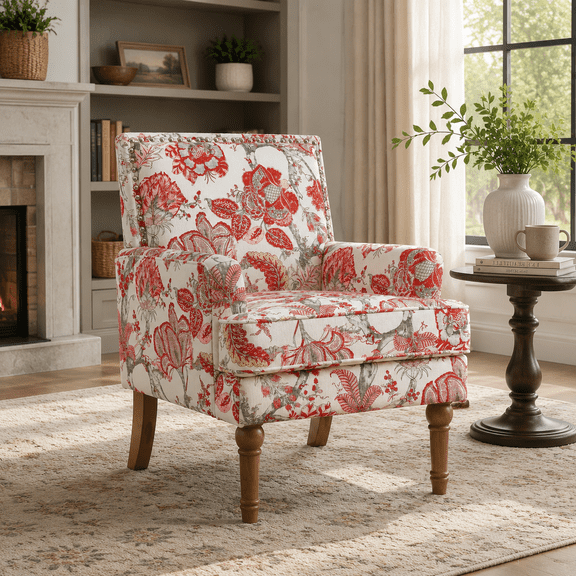 MOONMISS Accent Chair for Living Room,Red