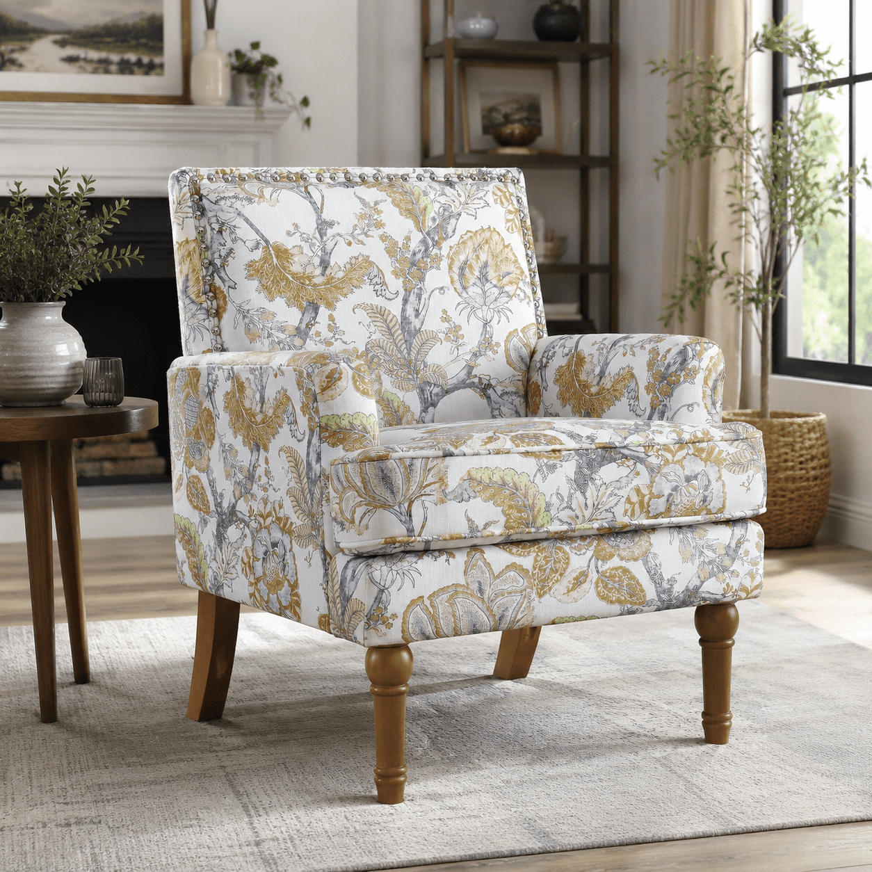 MOONMISS Accent Chair for Living Room,Yellow