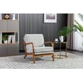 thumbnail image 1 of MOONMISS Boucle Upholstery Mid Century Wood Frame Accent Armchair for Living Room-Oyster Grey, 1 of 5