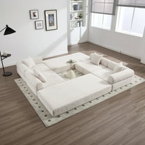 MOONMISS Corduroy Upholstered Convertible Folding Sofa Bed with Fixed Frame and Pillow Back Handrail-Beige