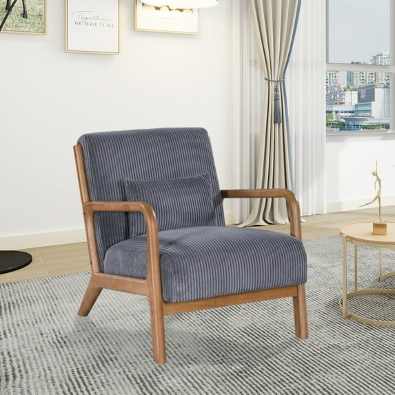 MOONMISS Mid Century Modern Accent Chair for Living Room Bedroom, Gray