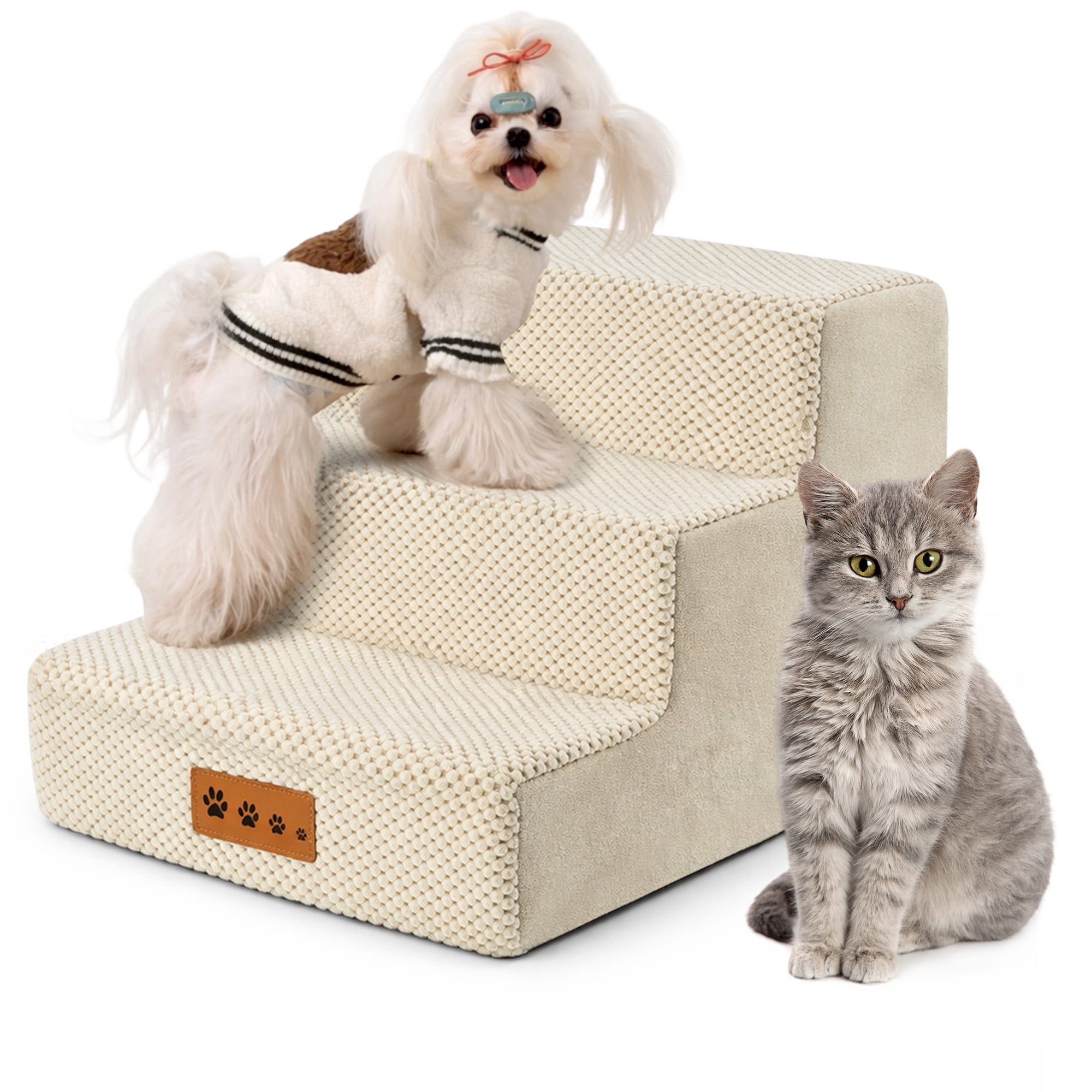 MOONORAH Dog Stairs for Small Dogs 13.8