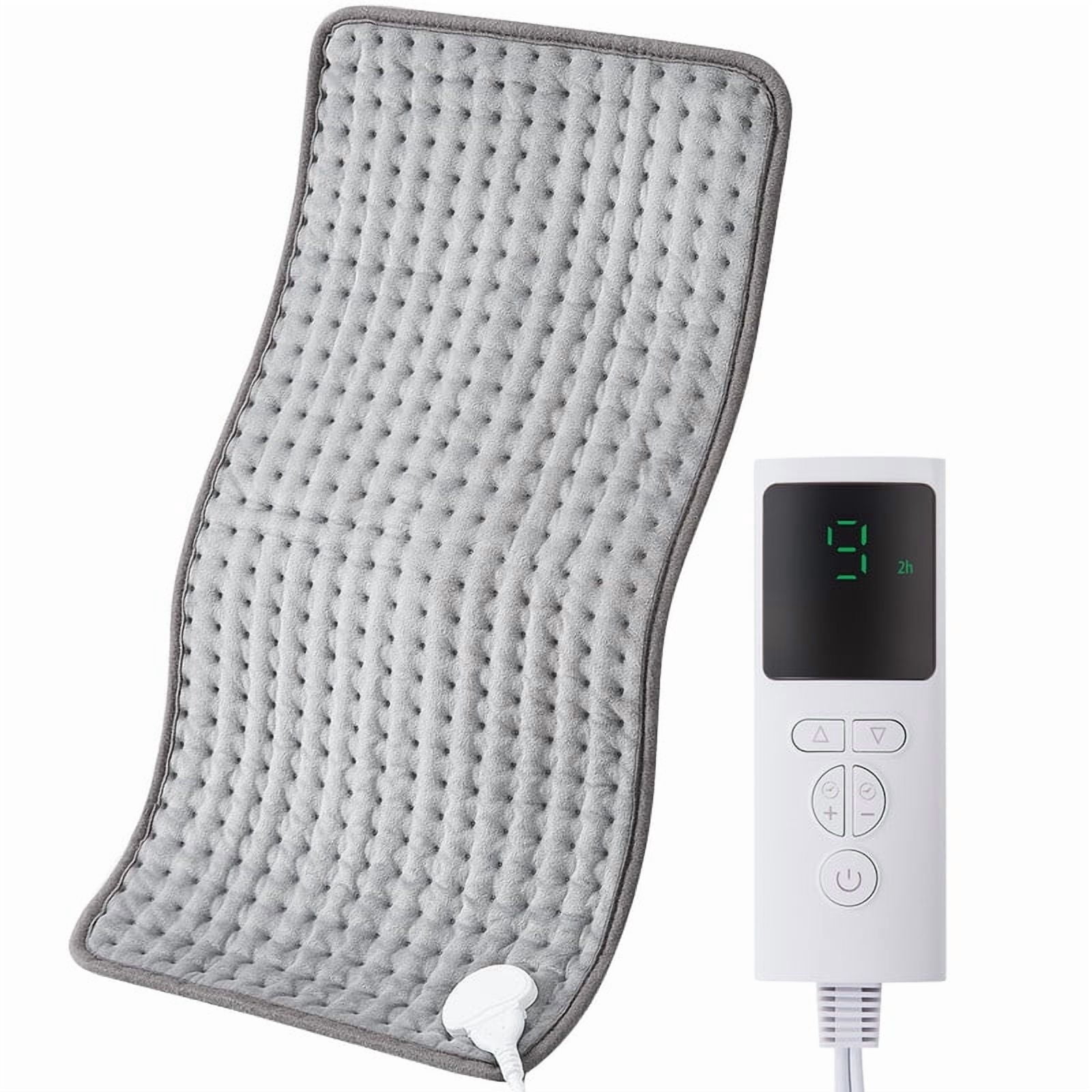 MOONORAH Electric Heating Pad, 9 Heat Settings with Auto Shut off, 33 x 17 in XXL Heating Pad for Back Shoulder Relief, Christmas Gifts for Mom, Dad, Gray