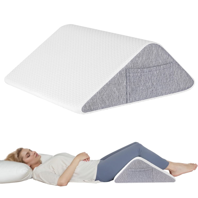 MOONORAH Knee Wedge Pillow for Back Sleeping – Leg Elevation
