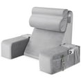 thumbnail image 1 of MOONORAH Reading Pillow for Sitting in Bed Adult,Backrest Pillow with Arms,Bed Chair Pillow with Big Pockets for Reading/Gaming/Resting/Watching TV,Medium 19" Grey, 1 of 8